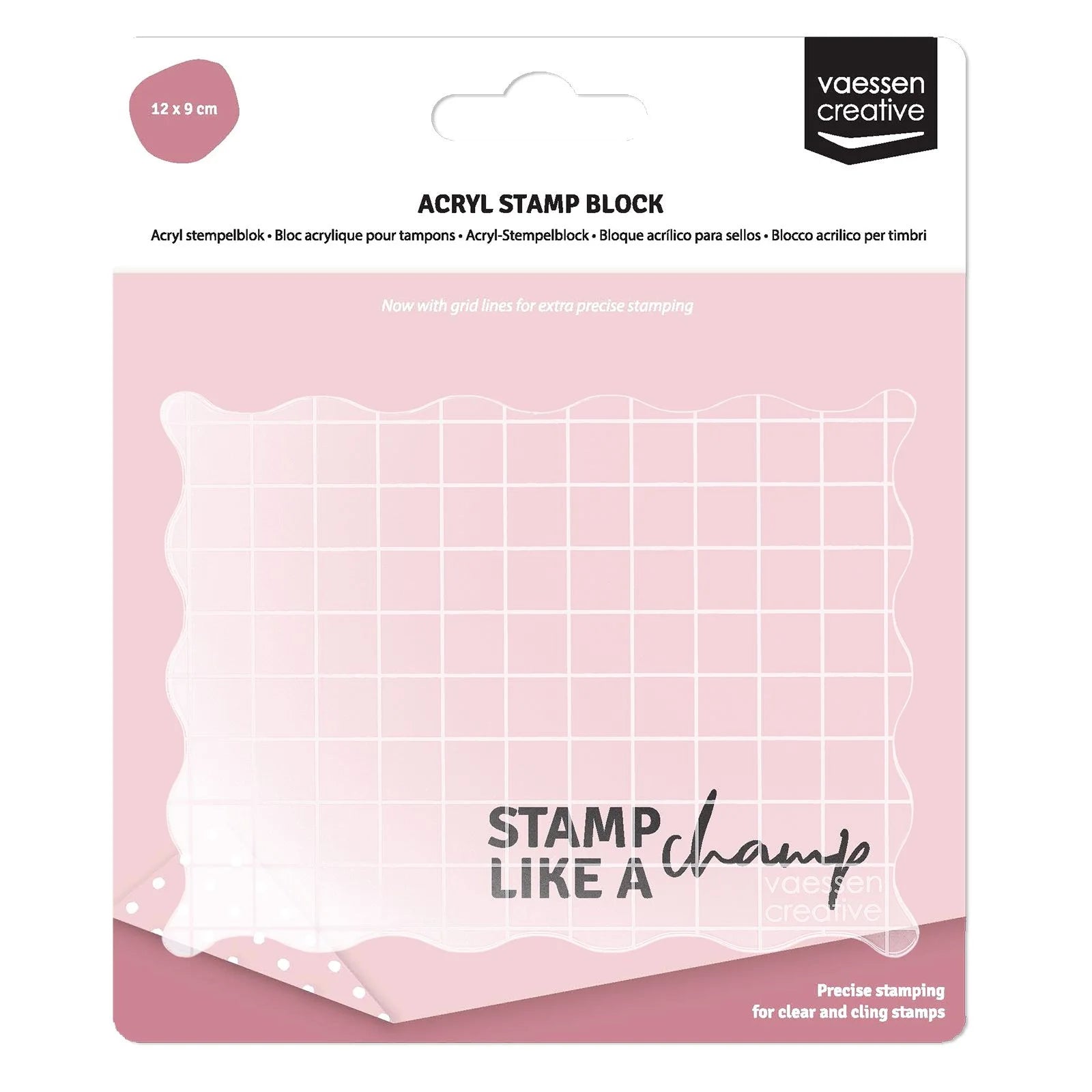 Vaessen Creative • Acrylic Stamp Block 4.7x3.5x0.3"