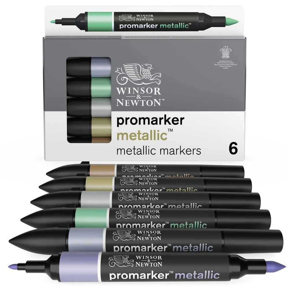 Winsor & Newton - Promarker Metallic 6 Set Pens