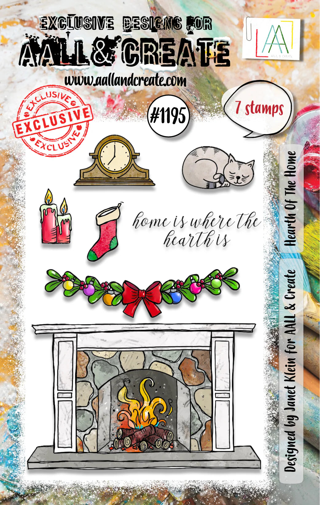 AALL & Create - Hearth of The Home A7 Stamp Set - TP-1195