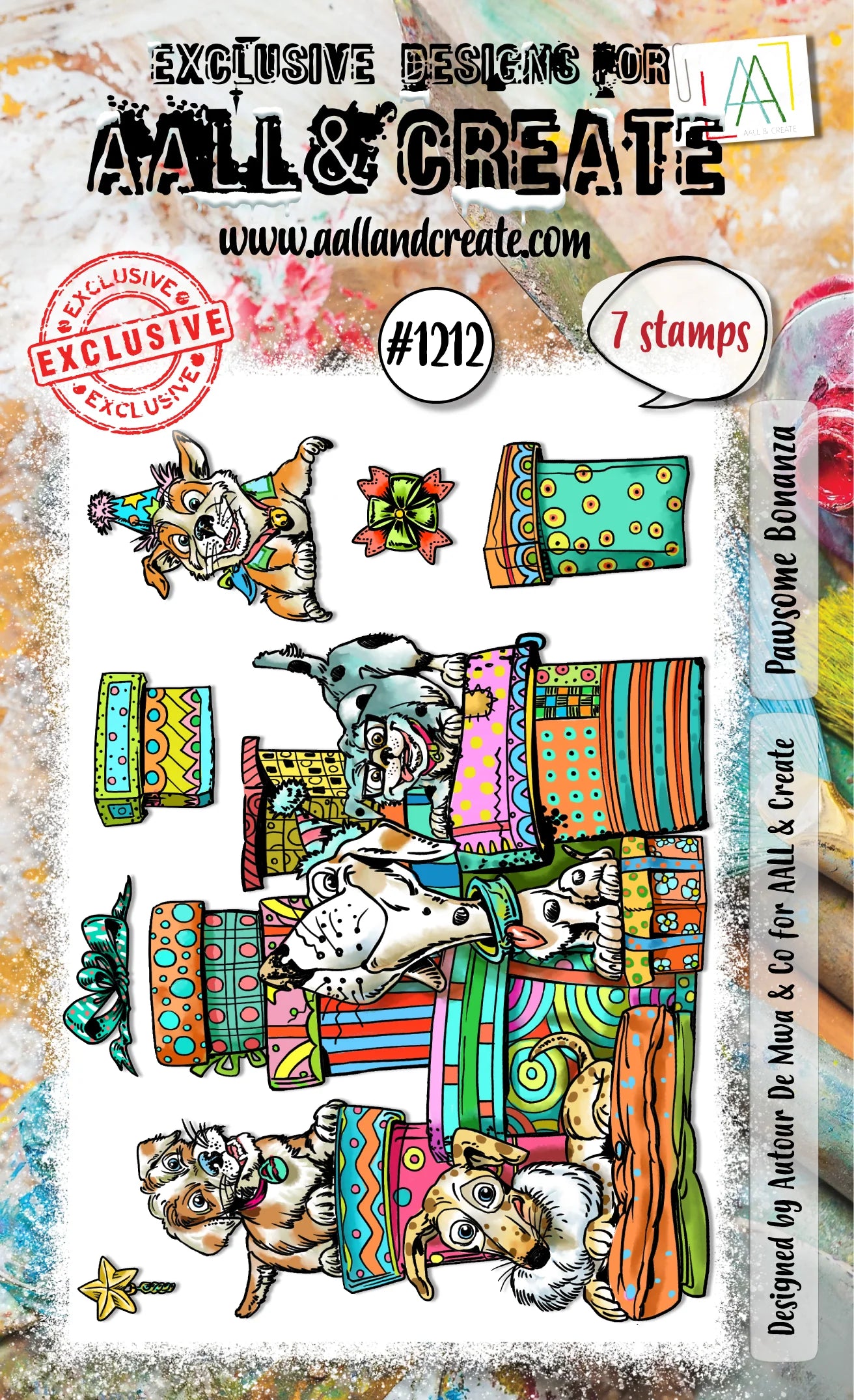 AALL & Create - Pawsome Bonanza A6 Stamp Set - TP-1212