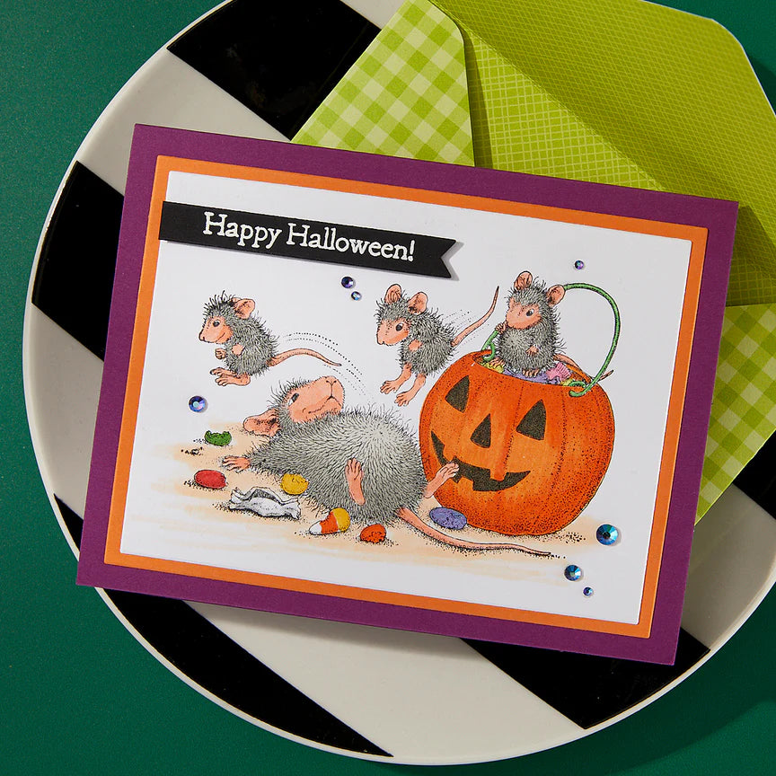 Trick or Treat! Cling Rubber Stamp Set - House-Mouse Tree-mendous Christmas Collection
