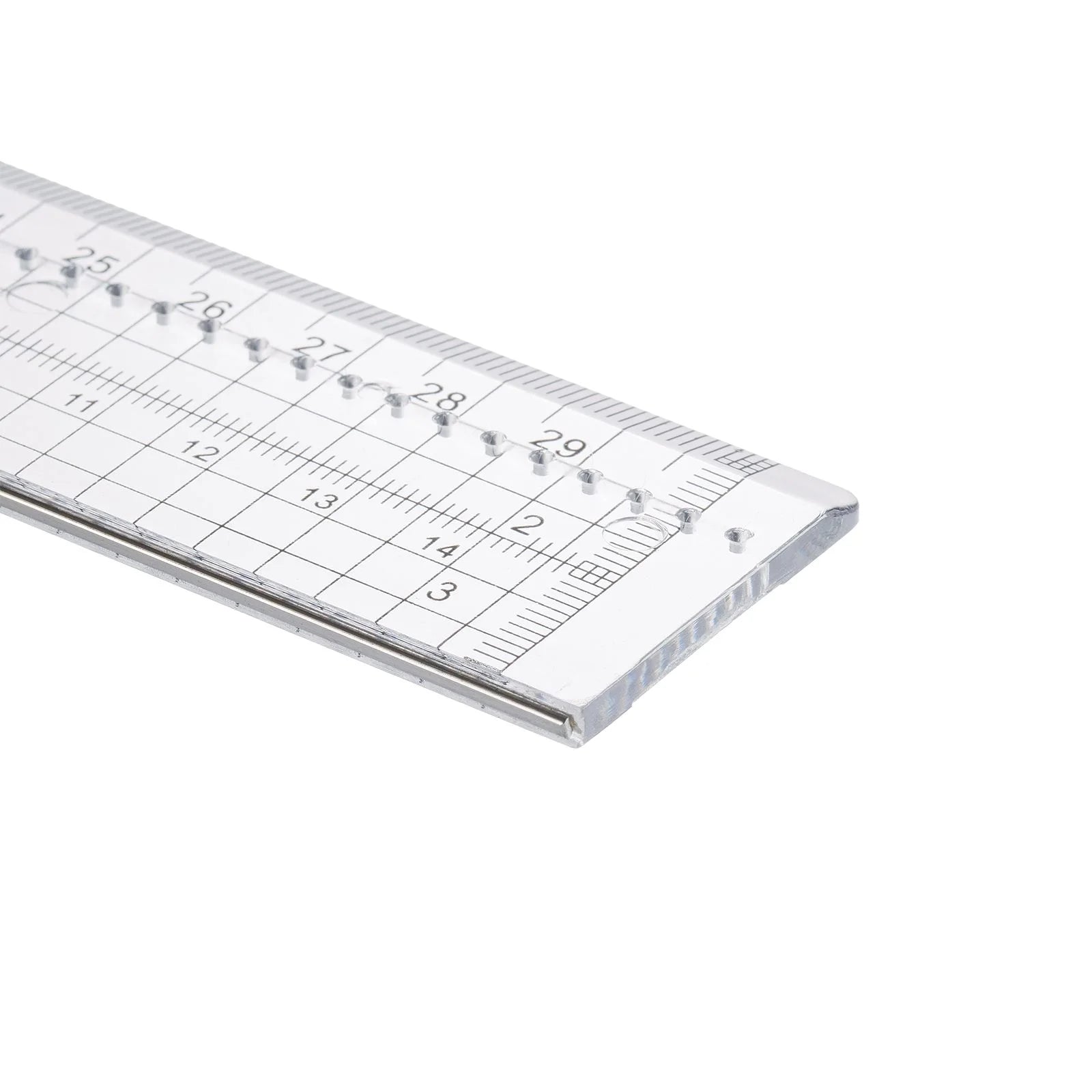Ruler with Metal Strip