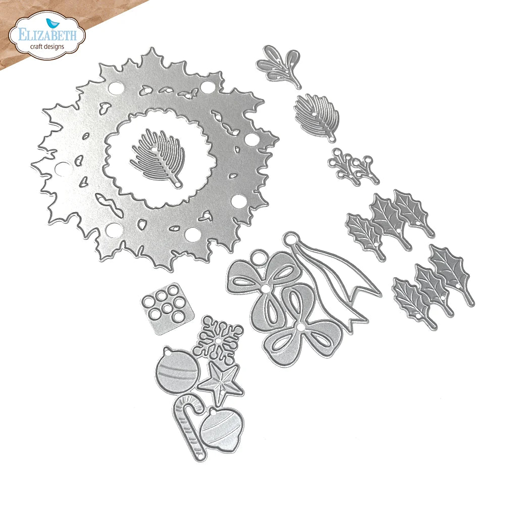 Elizabeth Craft Designs - Holiday Wreath Die Set - 2271