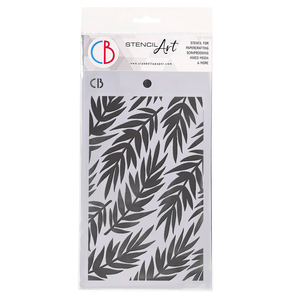 Texture Stencil 5x8" - Fern - SKU: MS012