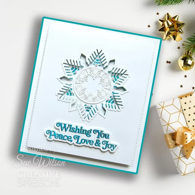 Festive Crystal Kaleidoscope Craft Die By Sue Wilson