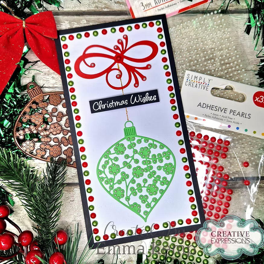 Bauble Craft Die Set - Dies To Dot Collection By Creative Expressions