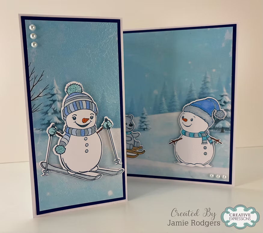 Snowy Scenes Paper Pad - 60 Sheets A4 140gsm by Jamie Rodgers Crafts