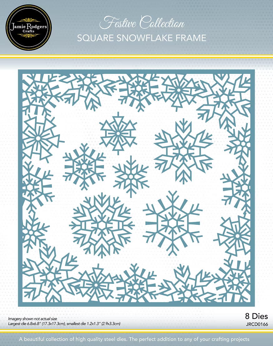 Square Snowflake Frame Die Set - Festive Collection By Jamie Rodgers Crafts