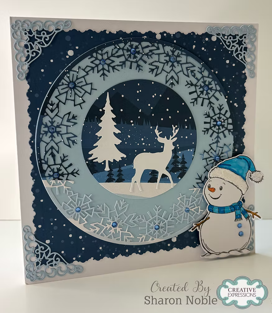 Circular Snowflake Frame Die Set - Festive Collection By Jamie Rodgers Crafts