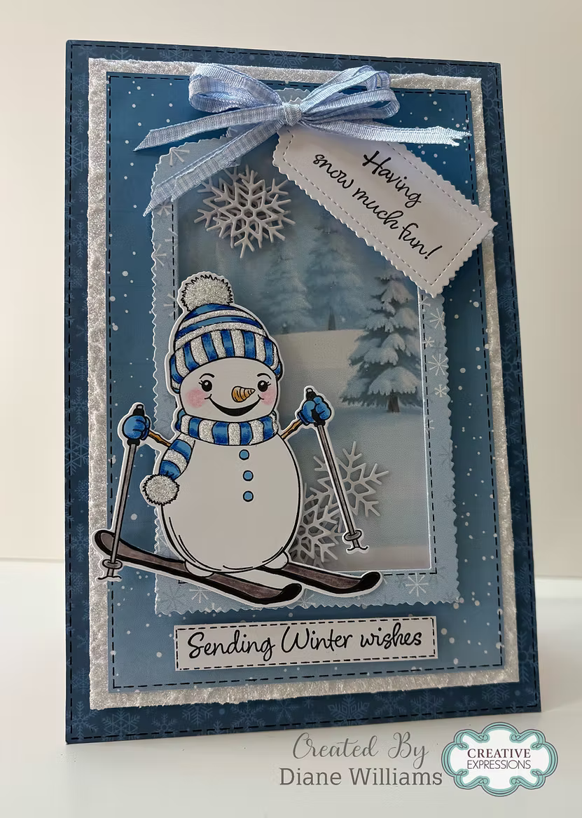 Snowy Scenes Paper Pad - 60 Sheets A4 140gsm by Jamie Rodgers Crafts