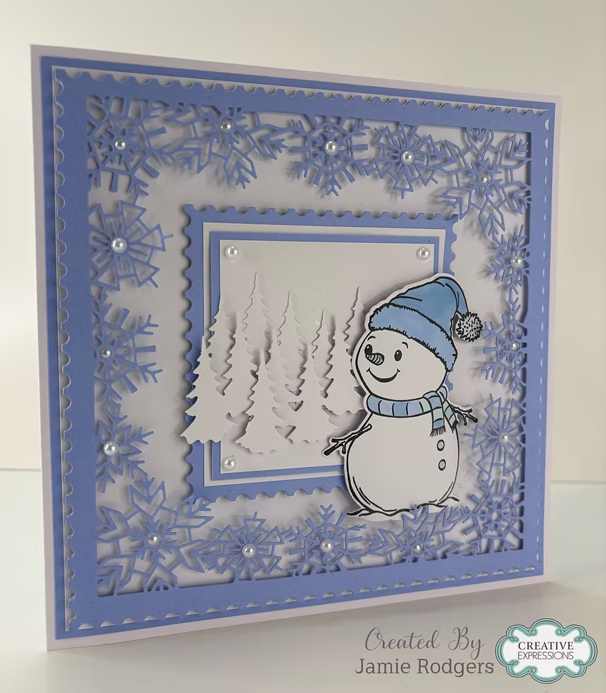 Square Snowflake Frame Die Set - Festive Collection By Jamie Rodgers Crafts