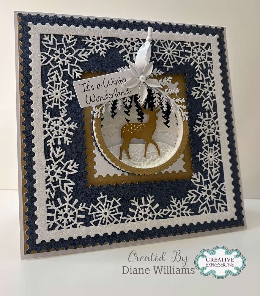 Square Snowflake Frame Die Set - Festive Collection By Jamie Rodgers Crafts