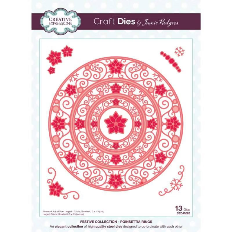Poinsettia Rings Die Set - Festive Collection By Jamie Rodgers