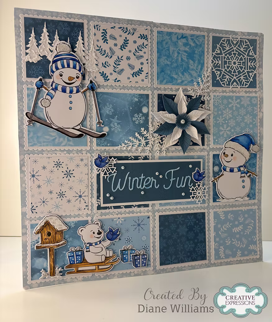 Snowy Scenes Paper Pad - 60 Sheets A4 140gsm by Jamie Rodgers Crafts