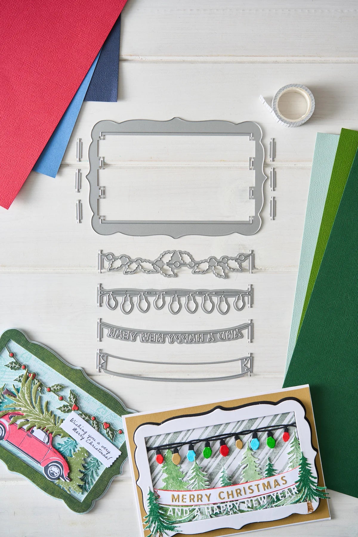 Sizzix Thinlits Die Set 15PK Snap and Swap - Merry Christmas by 49 and Market