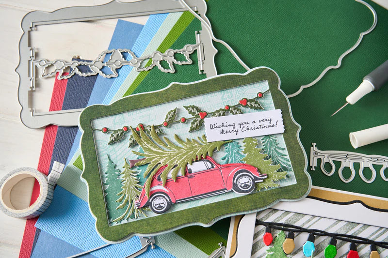 Sizzix Thinlits Die Set 15PK Snap and Swap - Merry Christmas by 49 and Market