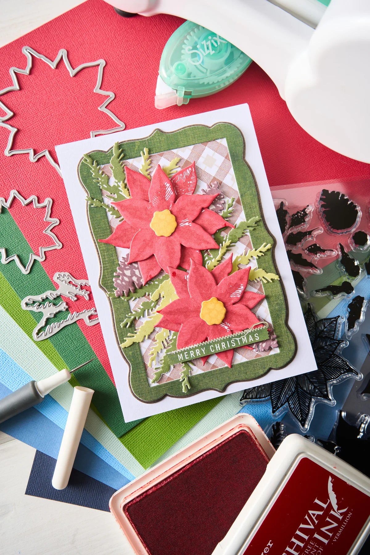 Sizzix Thinlits Die Set 15PK Snap and Swap - Merry Christmas by 49 and Market