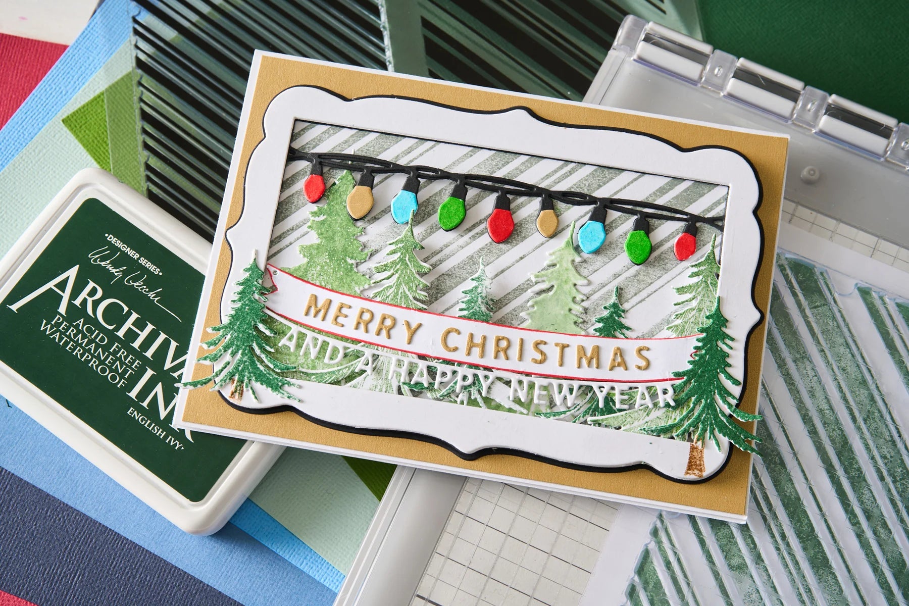 Sizzix Thinlits Die Set 15PK Snap and Swap - Merry Christmas by 49 and Market