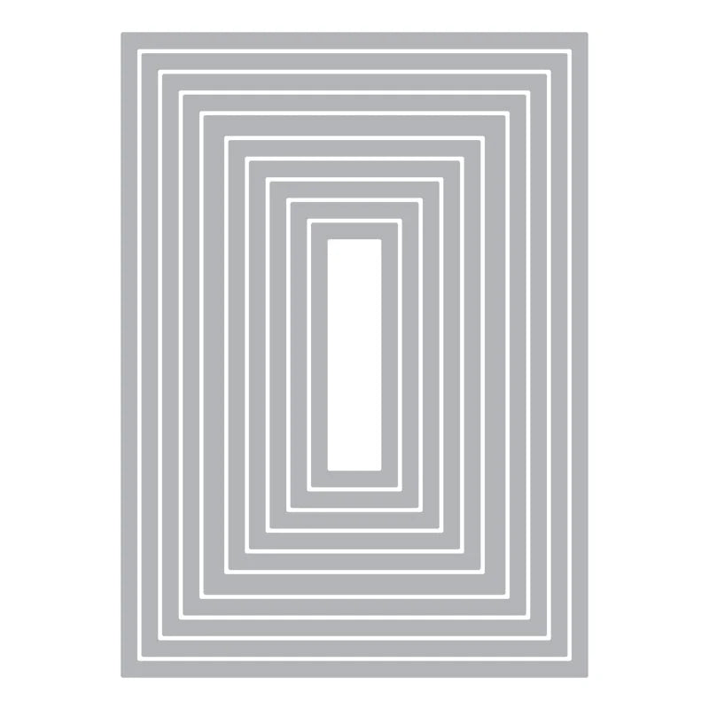Sizzix Framelits Die Set 10PK - Rectangles #2 - SKU: 658610