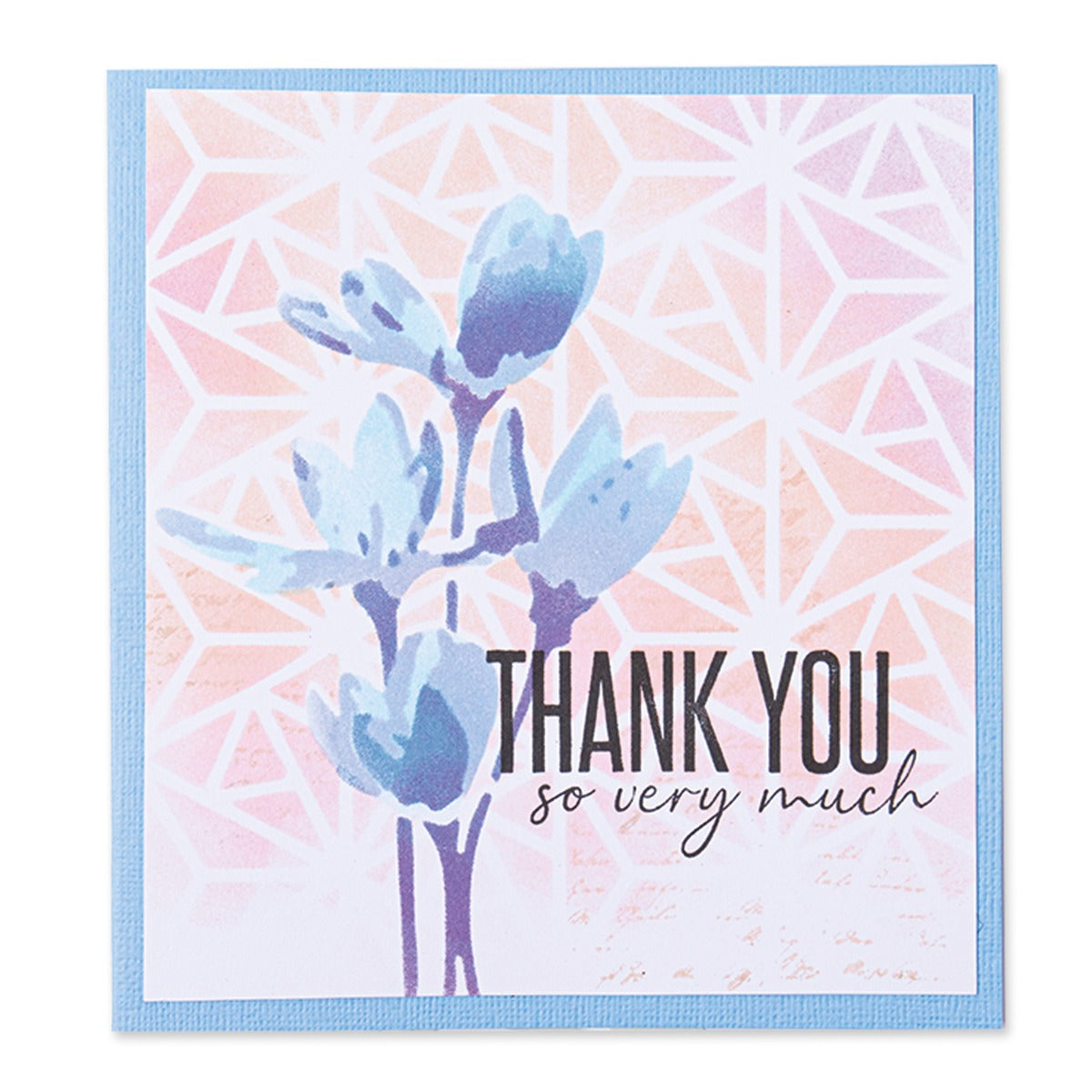 Sizzix Making Tool - Layered Stencils 4PK - Geo Flowers by Olivia Rose - SKU: 664917