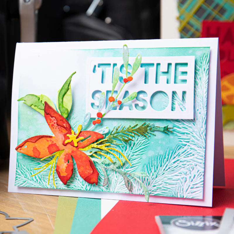 Sizzix Thinlits Die Set 8PK - Holiday Brushstroke #3 by Tim Holtz