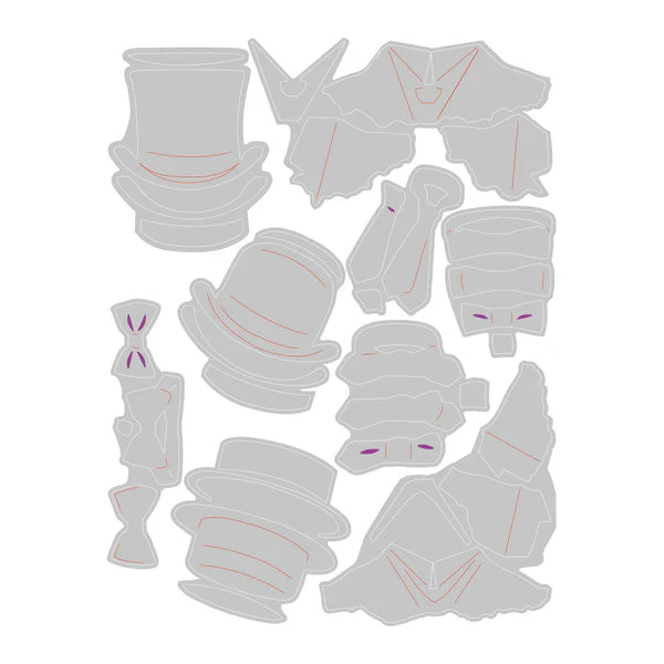 Sizzix Thinlits Die Set 9PK - Tailored by Tim Holtz - SKU: 666289