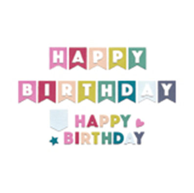 Sizzix Thinlits Die Set 17PK - Birthday Bunting by Catherine Pooler - 666833