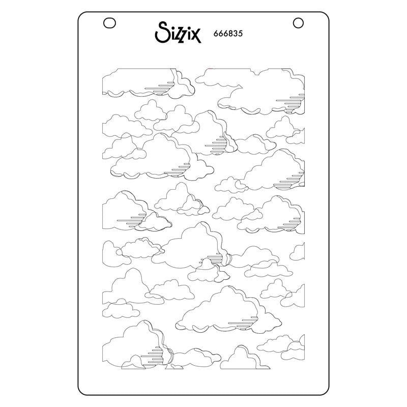 Sizzix A6 Layered Stencils 4PK - In the Clouds by Catherine Pooler - 666835
