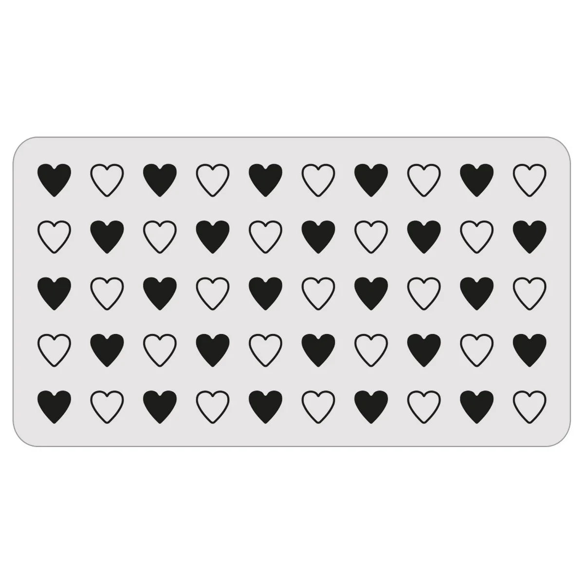 Sizzix 2-D Texture Fades Embossing Folder w/8PK Thinlits Set - Vault Side-Order Love Notes by Tim Holtz - 666860