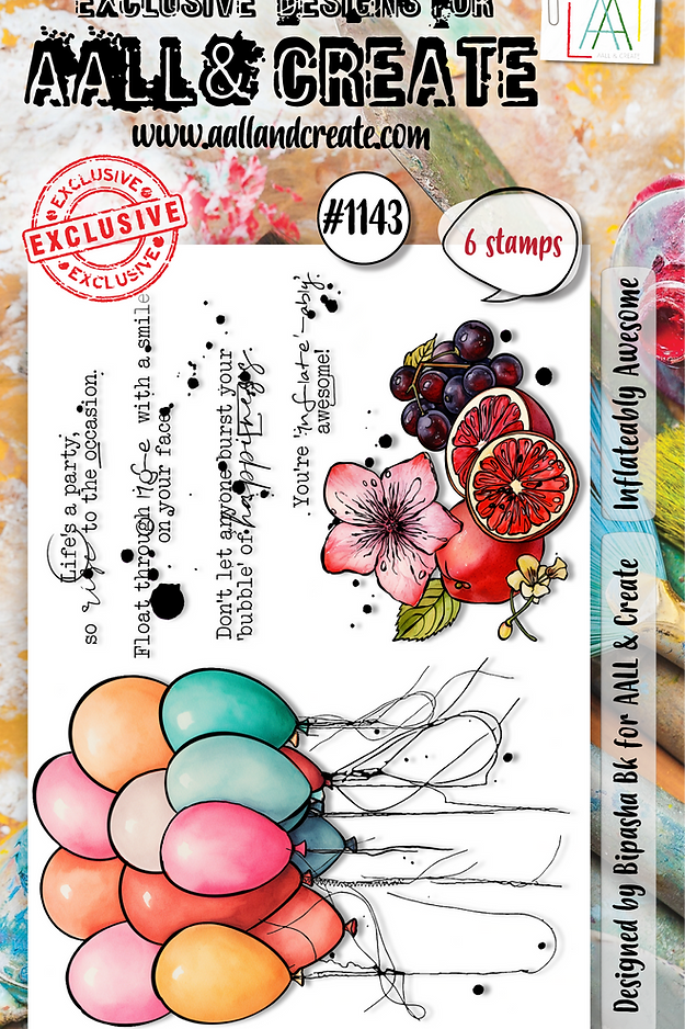 AALL & Create - Inflateably Awesome A6 Stamp Set - TP-1143