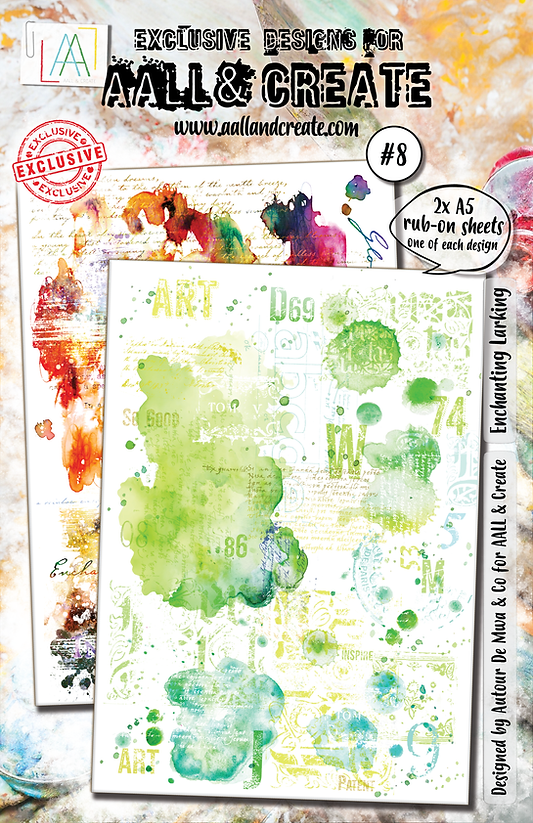 AALL & Create - Enchanting Larking A5 Rub-Ons - RO-8