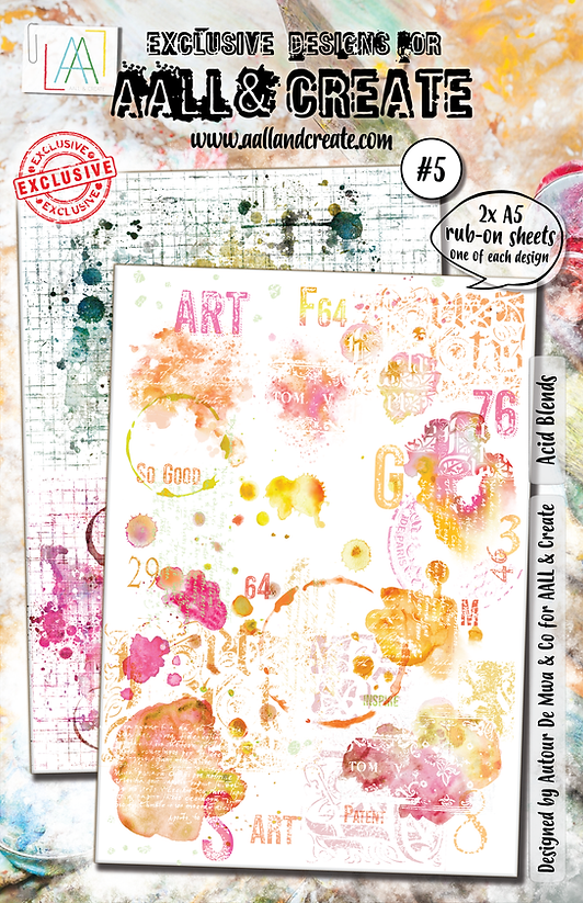 AALL & Create - Acid Blends A5 Rub-Ons - RO-5