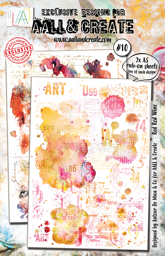 AALL & Create - Red Red Wine A5 Rub-Ons - RO-10