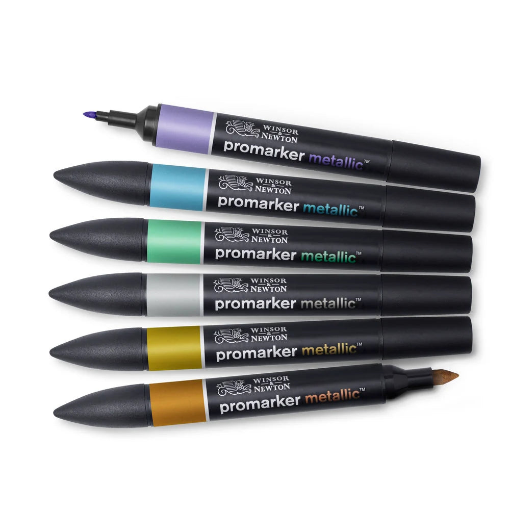 Winsor & Newton - Promarker Metallic 6 Set Pens