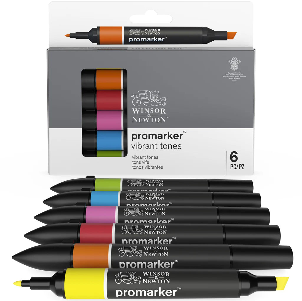 Promarkers Collection Set of 6 Vibrant Tones: SKU: Promarker 6