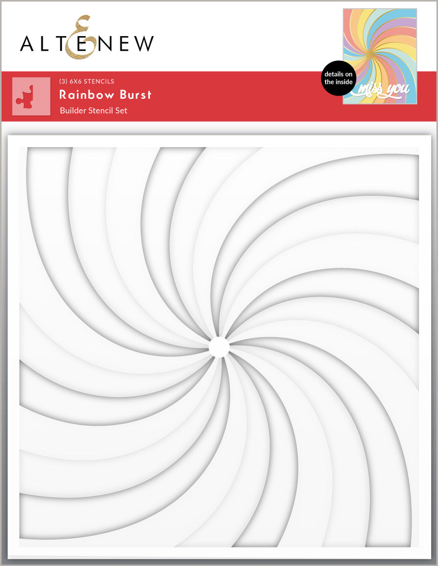 Rainbow Burst - Hot Foil Plate & Stencil Bundle