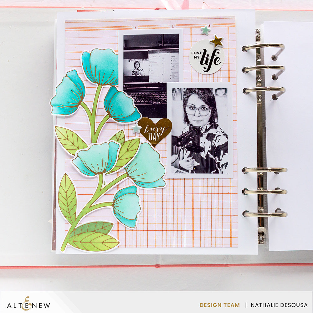 Spark Joy Cupped Tulips - Hot Foil Plate & Stencil Bundle