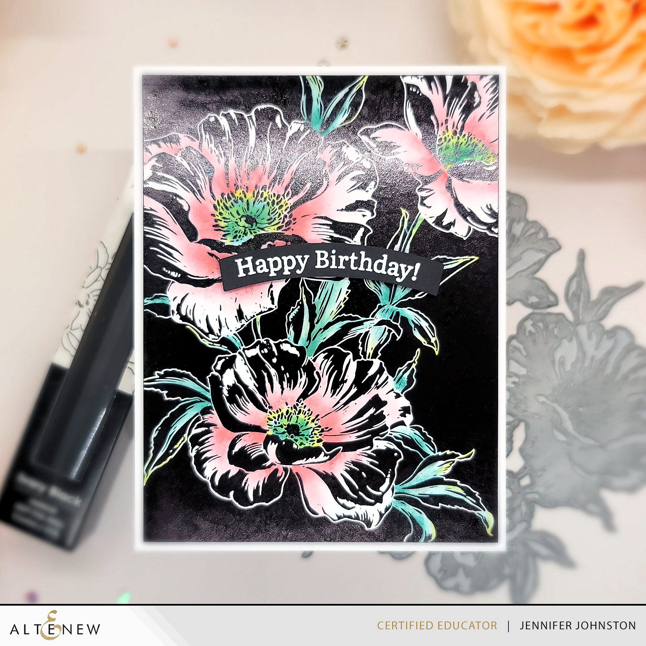 Inked Poppies - Press Plate Set