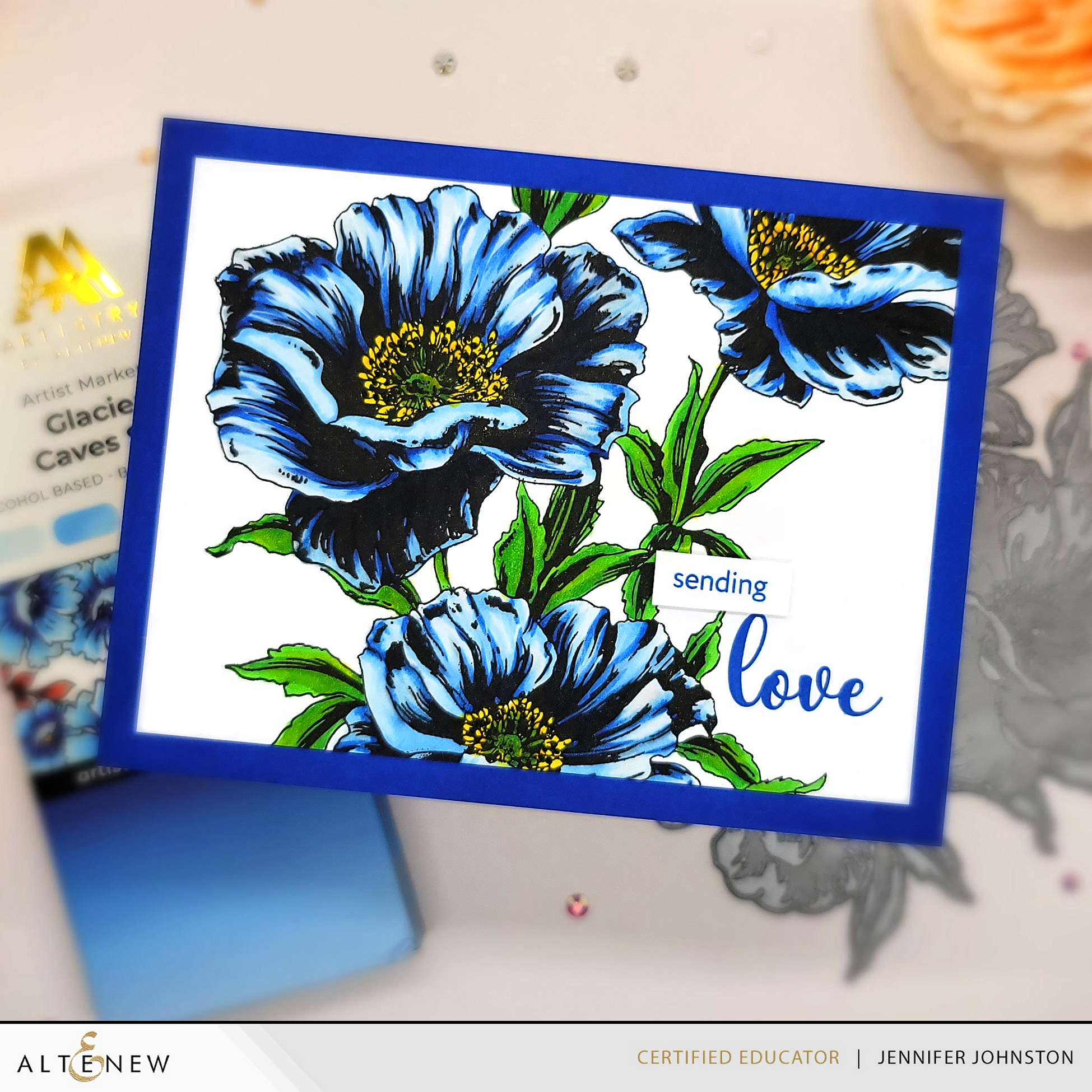 Inked Poppies - Press Plate Set