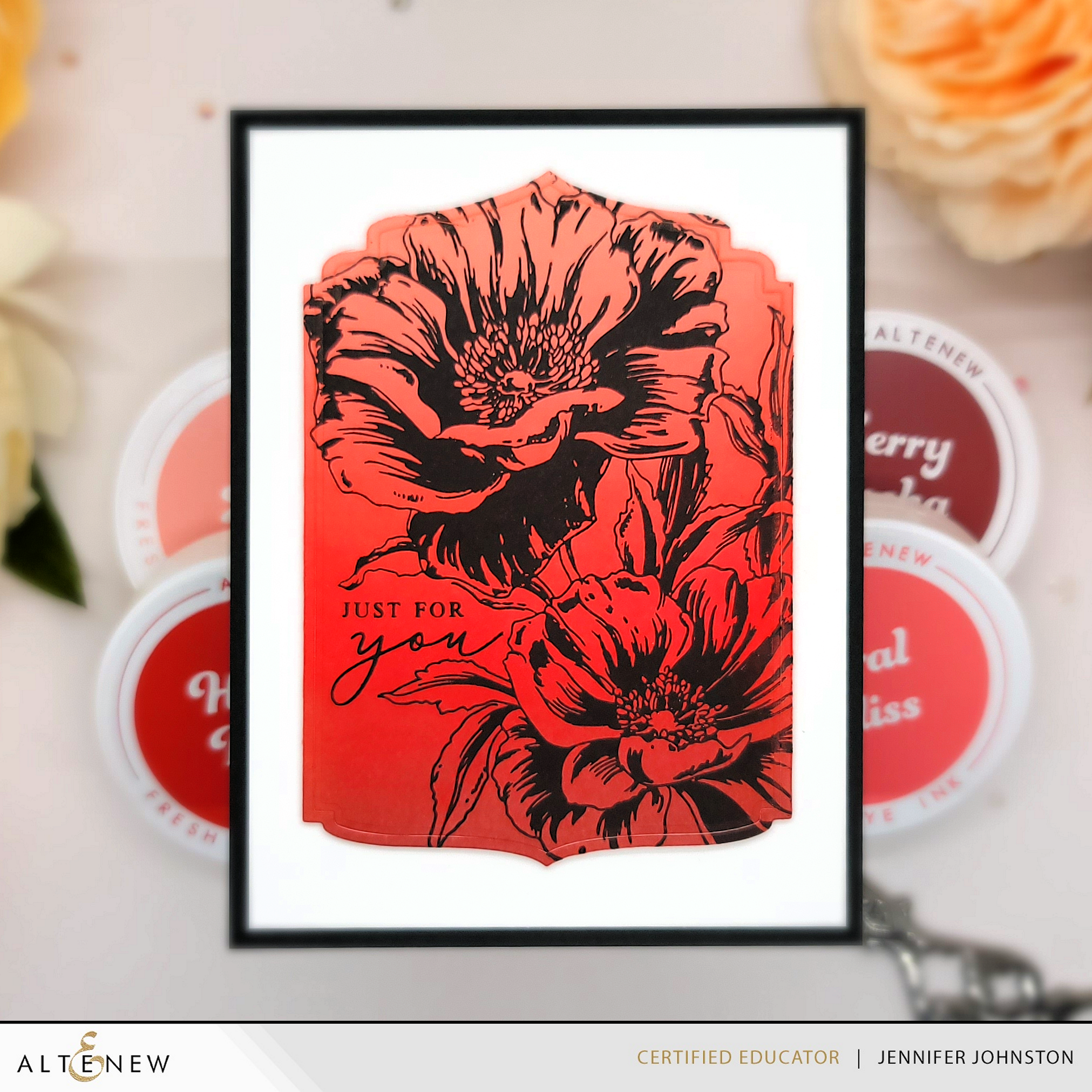 Inked Poppies - Press Plate Set