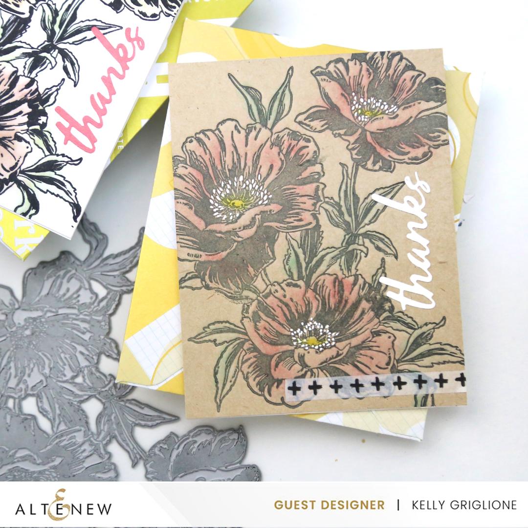 Inked Poppies - Press Plate Set