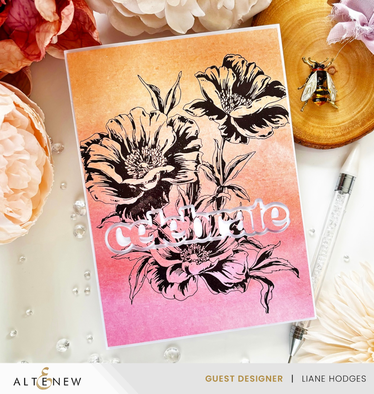 Inked Poppies - Press Plate Set