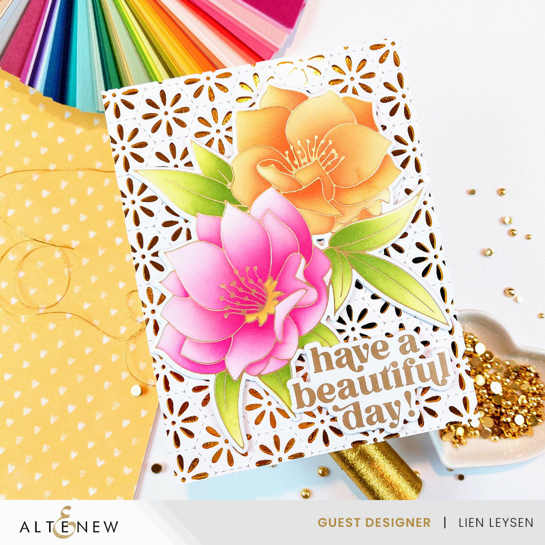 Spark Joy Black Hellebore - Hot Foil Plate & Stencils