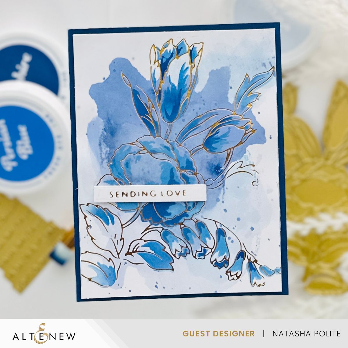 Spark Joy Ornamental Bouquet Hot Foil Plate & Stencil Bundle