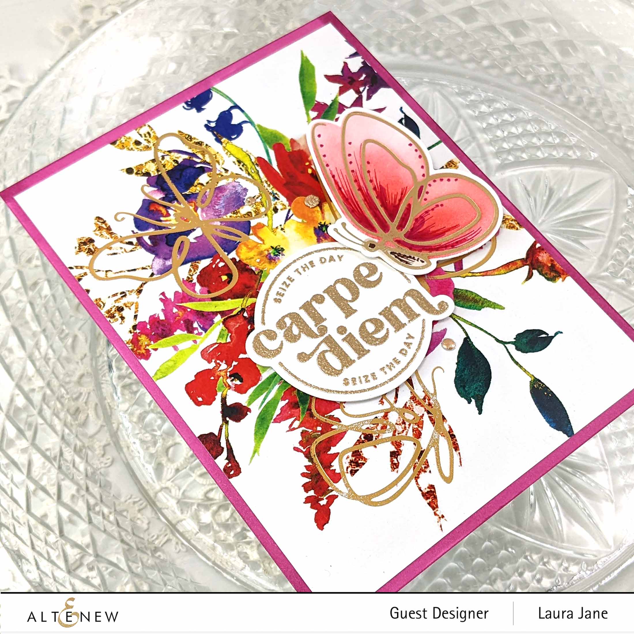 Shimmery Butterflies - Hot Foil Plate, Stencil & Die Bundle