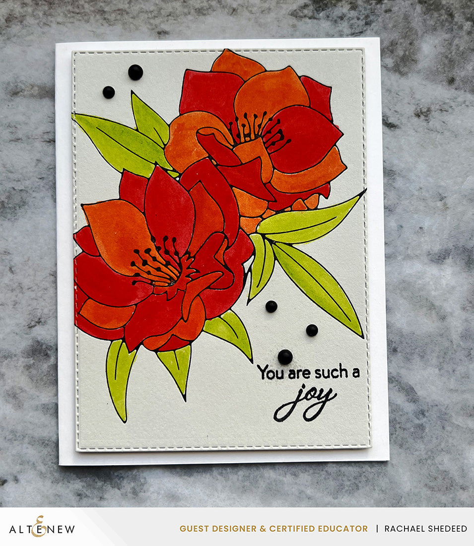 Spark Joy Black Hellebore - Hot Foil Plate & Stencils
