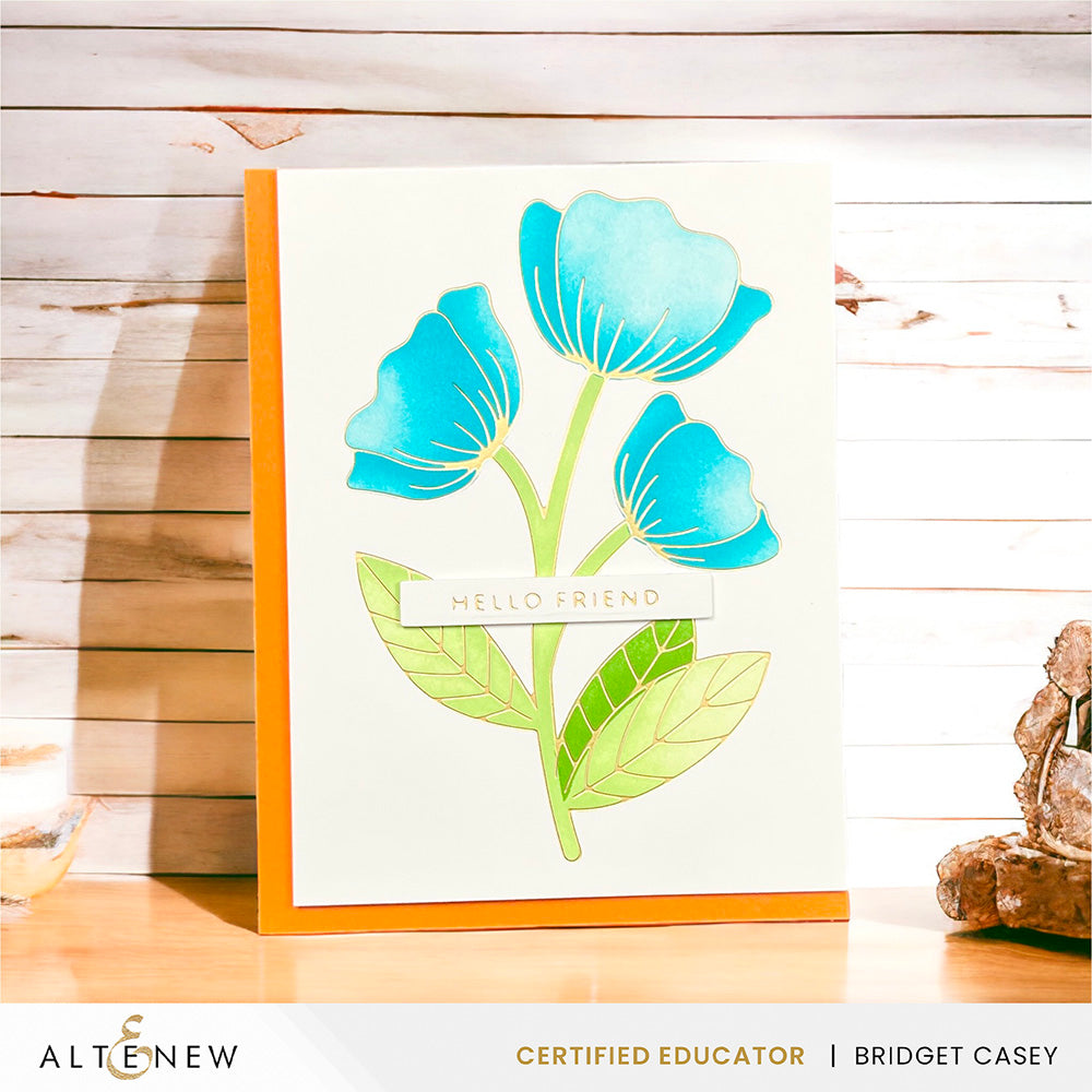 Spark Joy Cupped Tulips - Hot Foil Plate & Stencil Bundle