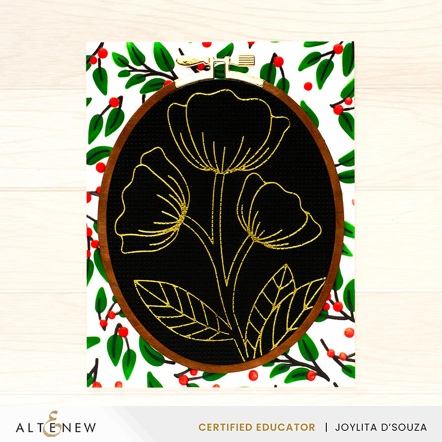 Spark Joy Cupped Tulips - Hot Foil Plate & Stencil Bundle