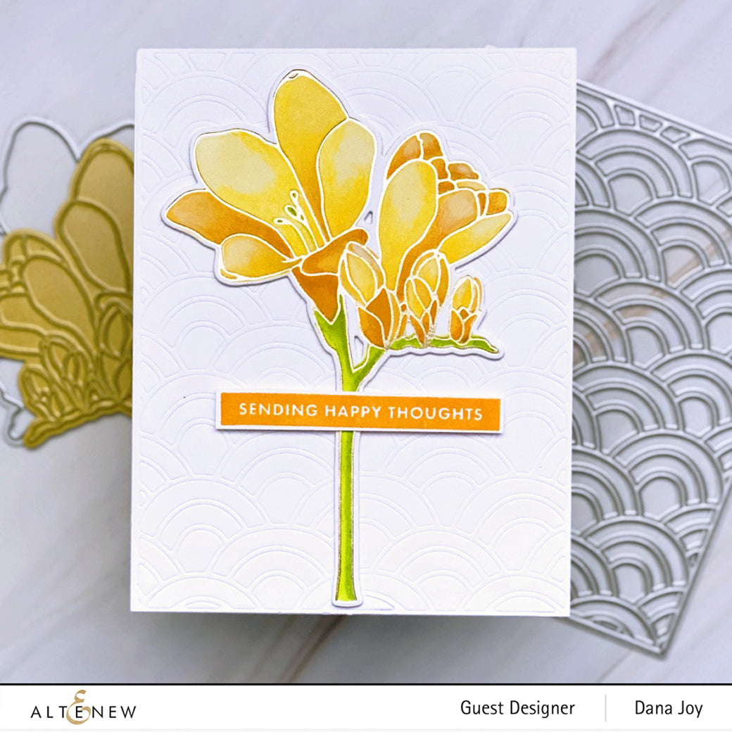 Freesia - Hot Foil Plate & Stencil Bundle