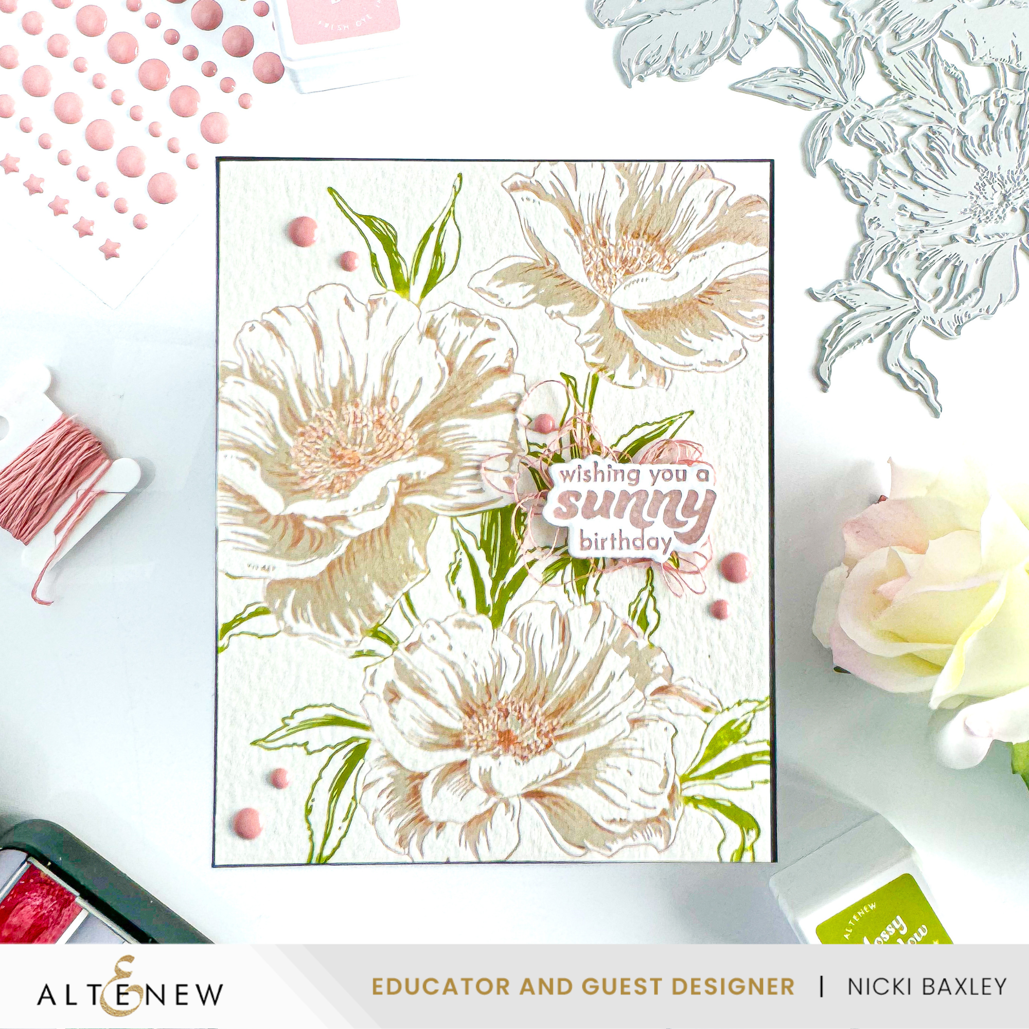 Inked Poppies - Press Plate Set